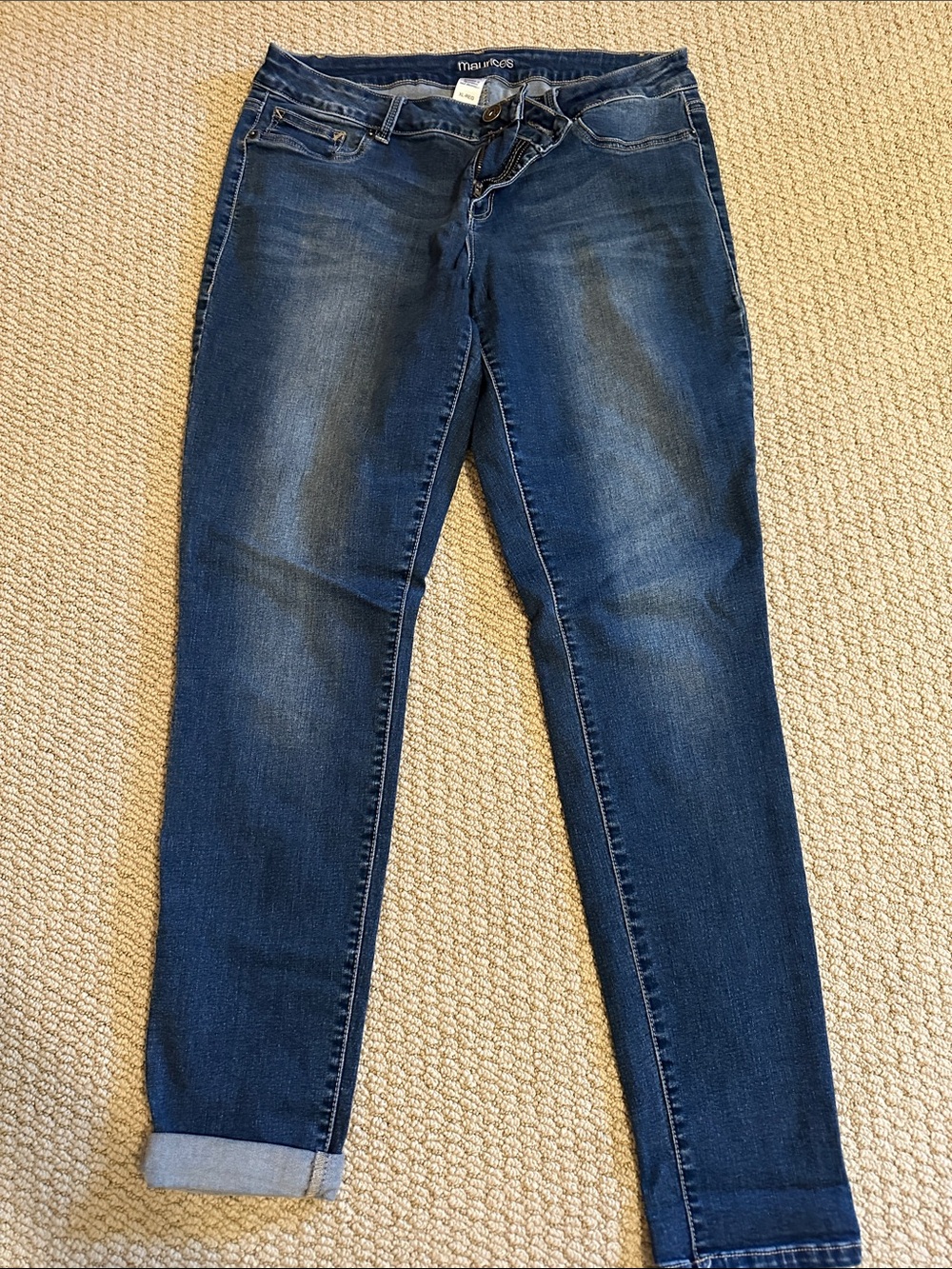 Maurices Women’s Blue Slim Fit Stretchy JeansXL regular